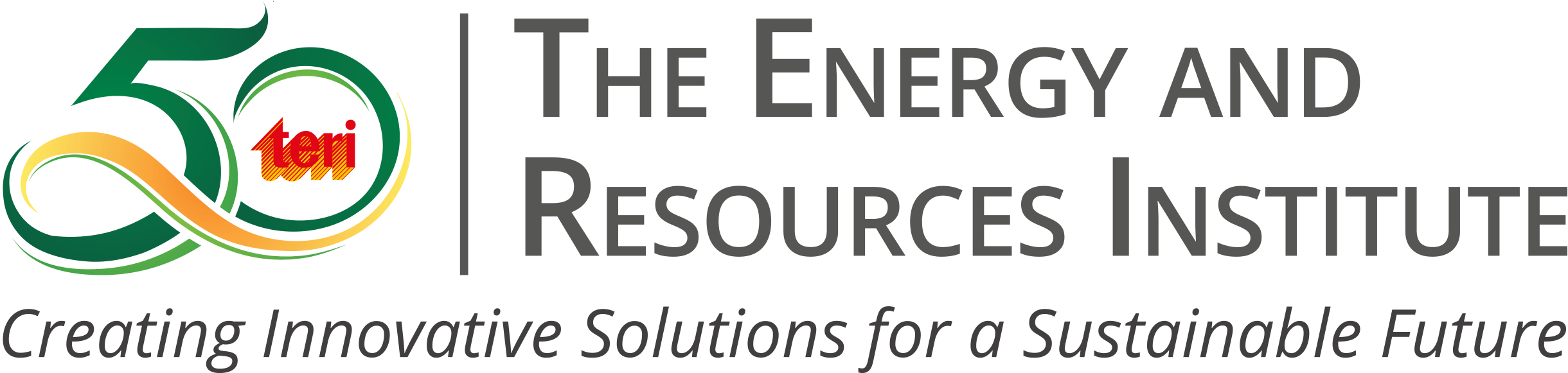 TERI 50 Year Logo Horizontal Orientation